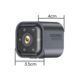 Smart Mini Night Vision Camera - Black Outdoor - Top-Down View