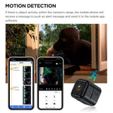 Smart Mini Night Vision Camera - Black Outdoor - Close-Up Angle
