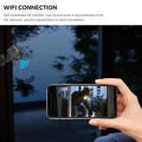 Smart Mini Night Vision Camera - Black Outdoor - Low Angle
