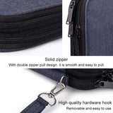 Waterproof Multi-function Storage Bag for Digital Accessories Earphones and Data Cables - Black