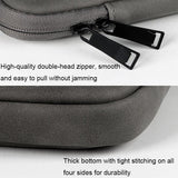 13.3 Inch Double Layer Waterproof Laptop Liner Bag - Light Gray - Close-Up Angle