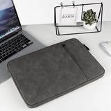 13.3 Inch Double Layer Waterproof Laptop Liner Bag - Light Gray - Low Angle