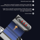 Smart Anti-shake Selfie Stick with Bluetooth Remote - Rear View