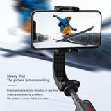 Smart Anti-shake Selfie Stick with Bluetooth Remote - Low Angle