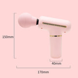 Portable Handheld Massage Gun For Muscle Relaxation - Blue - Top-Down View