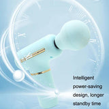 Portable Handheld Massage Gun For Muscle Relaxation - Blue - Close-Up Angle