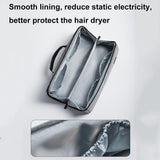 Waterproof Hair Dryer Storage Bag Large Capacity - Gray - 45-Degree Angle