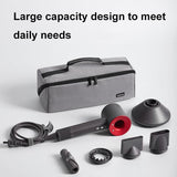 Waterproof Hair Dryer Storage Bag Large Capacity - Gray - Rear View