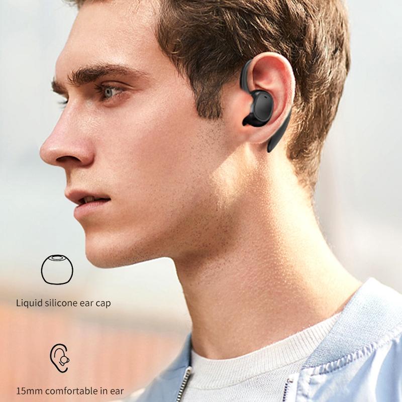 Wireless Stereo Earphones with Charging Case - Black