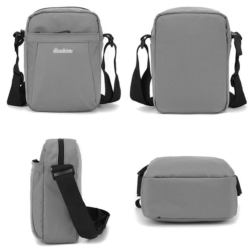 Versatile Canvas Shoulder Backpack For Men - Black