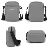 Versatile Canvas Shoulder Backpack For Men - Black - Rear View