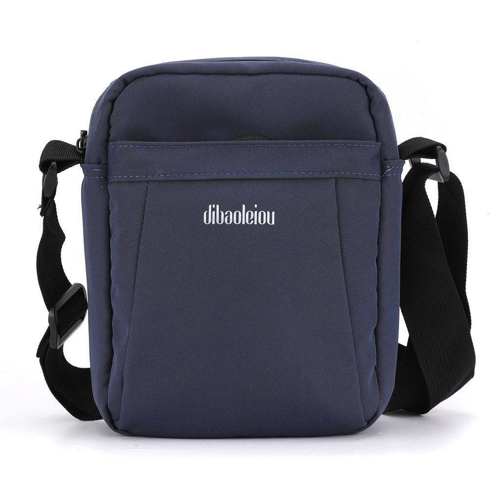 Versatile Canvas Shoulder Backpack For Men - Black