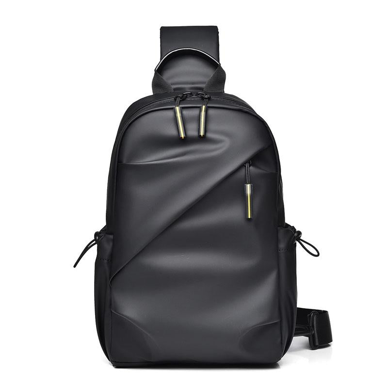 Large Capacity Waterproof Crossbody Chest Bag - Black