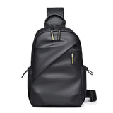 Large Capacity Waterproof Crossbody Chest Bag - Black