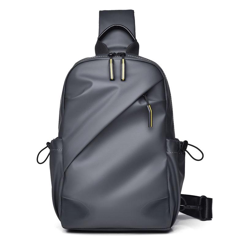 Large Capacity Waterproof Crossbody Chest Bag - Black