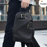 Large Capacity Waterproof Crossbody Chest Bag - Black - 45-Degree Angle