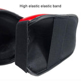 Protective Leg Guards For Freestyle Grappling And Thai Boxing Training - S - Red - Close-Up Angle