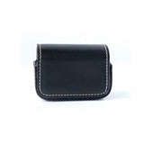 Waterproof Mini Leather Case for Dji Action Gopro Sjcam Xiaomi Mi Jia - Storage Box - Black - Side View