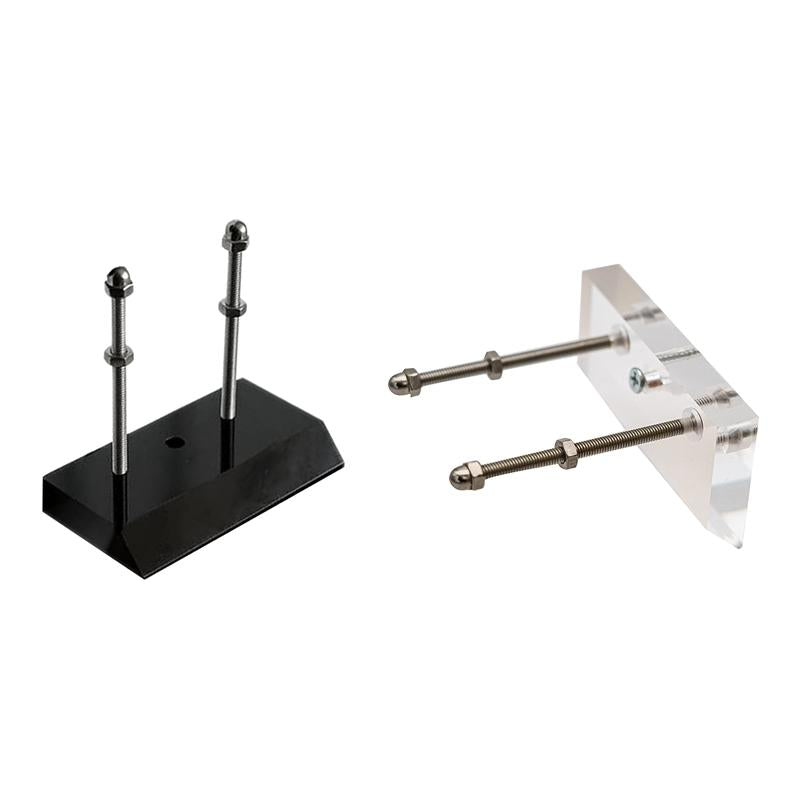 Black Wall Mount for Four-wheel Skateboard - Transparent