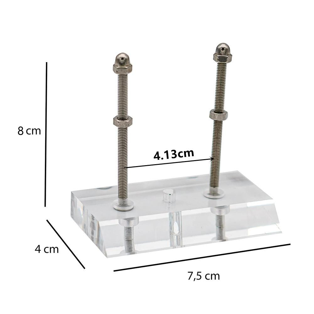 Black Wall Mount for Four-wheel Skateboard - Transparent
