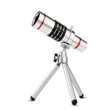 Universal Mobile Phone Telescope Lens with Clip - Ideal for Outdoor Shooting - 12X - Top-Down View