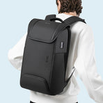Men Anti-theft Backpack - Secure & Stylish - Black