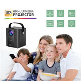 C500 Portable Mini Led Home Hd Projector - White Same Screen Version - Extra Image