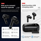 Pro Tws Wireless Bluetooth Earphones with Led Display - Black - Extra Image