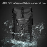 Waterproof 35L Outdoor Backpack Large Capacity Black - Side View