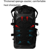 Waterproof 35L Outdoor Backpack Large Capacity Black - Close-Up Angle