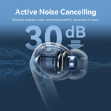 True Wireless Funpods Bluetooth Earphones - Black - Side View