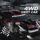 1 16 4wd Drift Rc Toy Car - 2.4g - Compact Design - Orange - Top-Down View