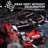 1 16 4wd Drift Rc Toy Car - 2.4g - Compact Design - Orange - Rear View