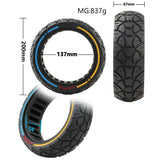 Universal 8.5 Electric Scooter Tire With 56 Card Slot - Off-Road 2 Colours - Low Angle