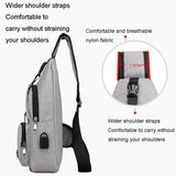 Versatile Men Crossbody Bag For Sports And Everyday Use - Blue - Close-Up Angle