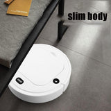 Smart Humidifying Sweeping Robot with Spray and Mop - Low Angle