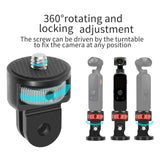 Universal Tripod Adapter for Action Cameras - 1 / 4 Inch Screw - Black - 45-Degree Angle