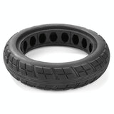 8.5 X 2.0 Inch Honeycomb Solid Tire For Xiaomi M365 Scooter - Inflatable Rubber Explosion-Proof Black - Rear View