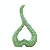 Creative Heart-shaped Ceramic Flower Vase for Home Office or Wedding Decor - Black - Extra Image