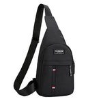 Canvas Crossbody Chest Bag For Men - Black