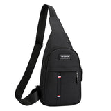 Canvas Crossbody Chest Bag For Men - Black
