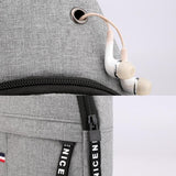 Canvas Crossbody Chest Bag For Men - Black