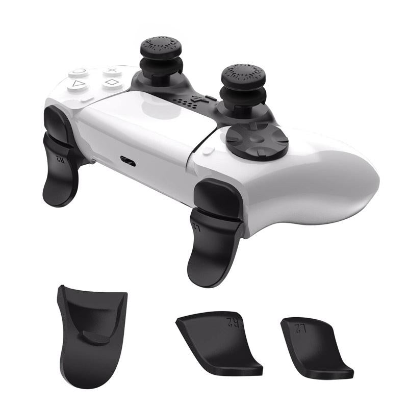 5-in-1 L1 / R1 Extended Key Game Handle for Sony Ps5 - Cross & Lengthened Keys - Black