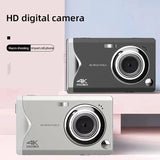 3.0-inch Autofocus 4k Hd Digital Camera with Hd Screen - Black - 45-Degree Angle