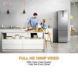 1080P Infrared Outdoor Hd Night Vision Camera - Black - Rear View