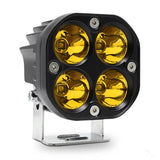 Car 3 Inch 4Leds Continuous Spotlight 20W / 2000Lm / 6000K / Dc9 - 80V - White - Close-Up Angle