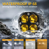 Car 3 Inch 4Leds Continuous Spotlight 20W / 2000Lm / 6000K / Dc9 - 80V - White - Extra Image