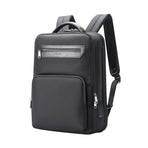 Waterproof Expandable Backpack with Usb Charging - Multi-compartment - Black