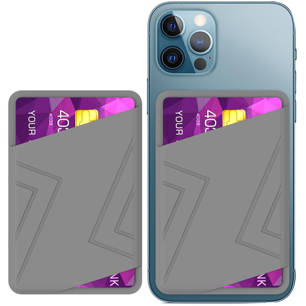 Silicone Card Case Black - Black