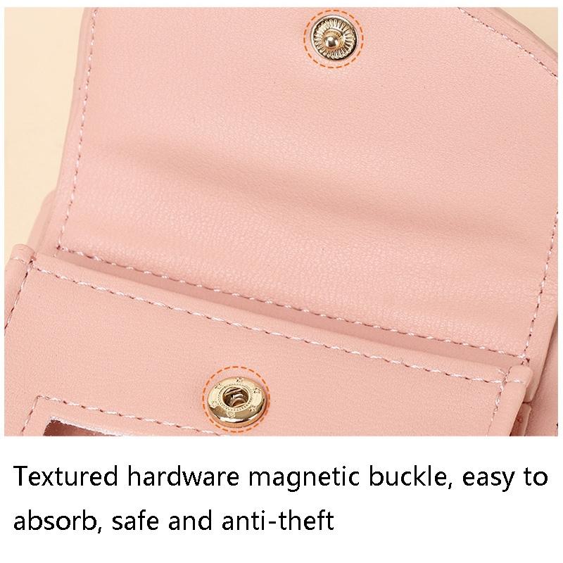 Women Touch Screen Shoulder Bag For Mobile Phones - Red Wine